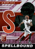 2023 Ja'Marr Chase Donruss Elite PINK SPELLBOUND LETTER S #SB-JC4 Cincinnati Bengals