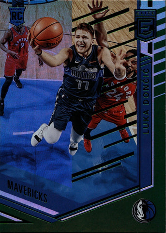 2018-19 Luka Doncic Donruss Elite GREEN FOIL ROOKIE RC #278 Dallas Mavericks