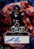 2025 Lance Briggs Leaf Signature Series BLUE CRACKED ICE AQUATIC AUTO 1/1 ONE OF ONE AUTOGRAPH #A-LB2 Chicago Bears