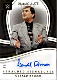 2023 Gerald Brisco Auto Autograph Panini Immaculate Collection WWE Heralded Signatures 17/99 #HS-GBR