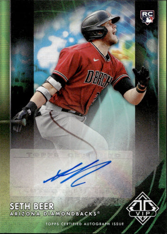 2022 Seth Beer Topps Transcendent VIP ROOKIE AUTO 02/20 AUTOGRAPH #VIP-SE Arizona Diamondbacks