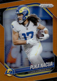 2025 Puka Nacua Panini Prizm ORANGE PRIZM 039/249 #205 Los Angeles Rams