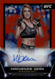 2024 Mackenzie Dern Topps Chrome UFC ORANGE REFRACTOR AUTO 01/25 AUTOGRAPH #FNA-MDE Strawweight