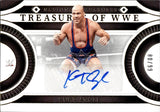 2024 Kurt Angle Panini National Treasures WWE TREASURES OF WWE AUTO 80/99 AUTOGRAPH #TS-KTA WWE Legend
