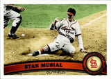 2011 Stan Musial Topps LEGEND VARIATION SP #100 St. Louis Cardinals HOF