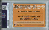 2023 Zach Neto Topps Update ROOKIE 1988 DESIGN AUTO AUTOGRAPH RC PSA 9 #ZAN Anaheim Angels 7616