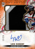 2022 Luis Robert Topps Inception ORANGE JUMBO PATCH AUTO 12/25 AUTOGRAPH RELIC #IAJP-LR Chicago White Sox