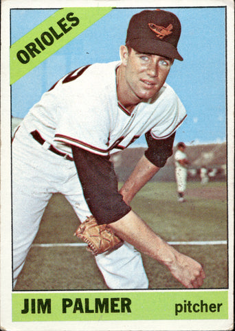1966 Jim Palmer Topps ROOKIE RC #126 Baltimore Orioles BV $250