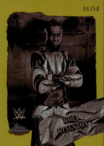 2025 Kofi Kingston Topps Chrome Cactus Jack RODEO REBELS GOLD REFRACTOR 6/50 #RDR-33