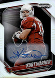 2025 Kurt Warner Auto Autograph Panini Prizm Black Silver Prizm #1 Arizona Cardinals