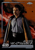 2024 Lando Calrissian Topps Chrome AUREBESH SHORT PRINT REBEL ORANGE REFRACTOR 9/25 #AV-106