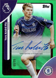 2025-26 Andre Flo Autograph Topps Premier League #AC-TAF 60/99 GREEN FOIL AUTO CHELSEA