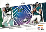 2023 Jalen Hurts Randall Cunningham Panini Illusions DEJA VU DUAL JERSEY Philadelphia Eagles #DV-CH