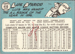 1965 Luis Aparicio Topps #410 Baltimore Orioles HOF BV $30