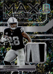 2022 Josh Jacobs Panini Spectra MAX IMPACT NEON SPLATTER JERSEY PATCH 3/8 Las Vegas Raiders #MI-JJA