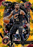 2024-25 Donovan Mitchell Panini Select GOLD ICE COURTSIDE 9/10 Cleveland Cavaliers #261