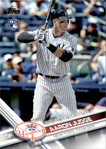 2017 Aaron Judge Topps Update Series DEBUT ROOKIE RC #US99 New York Yankees