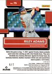 2022 Riley Adams Donruss Optic RED CRACKED ICE RATED ROOKIE SSP 6/7 RC #75 Washington Nationals