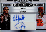 2023 Quavo Offset Leaf Pop Century DOUBLE FEATURE DUAL AUTO 7/12 #DF-17
