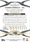 2014 Aaron Donald Topps Platinum ORANGE REFRACTOR ROOKIE RC #112 St. Louis Rams