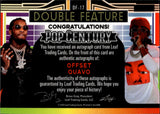 2023 Quavo Offset Leaf Pop Century DOUBLE FEATURE DUAL AUTO 7/12 #DF-17