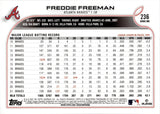 2022 Freddie Freeman Topps Series 1 SP VARIATION #236 Atlanta Braves