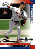 2003 Dan Haren Leaf PRESS PROOF BLUE ROOKIE 47/50 RC #328 St. Louis Cardinals