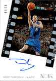 2021-22 Hedo Turkoglu Panini Noir FREEZE-FRAME AUTO 81/99 Orlando Magic #FF-HED