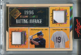 2025 Tony Gwynn Alex Rodriguez Leaf Seasons in the Sun 1996 BATTING AVG. LEADERS DUAL PATCH JERSEY 25/35 New York Yankees San Diego Padres #SL-1