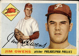 1955 Jim Owens Topps ROOKIE RC #202 Philadelphia Phillies