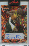 2023 Gary Payton Autograph Leaf Vibrance ORANGE SHIMMER 1/6 #BA-GP1 AUTO SEATTLE SUPERSONICS