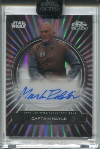 2024 Mark Rolston Topps Chrome Black DUALITY OF THE GALAXY AUTO ENCASED #BFA-MR