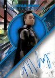 2022 Moses Ingram as Reva Autograph Topps Star Wars Masterwork #MWA-MI BLUE FOIL AUTO 05/99