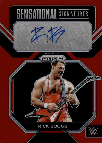 2023 Rick Boogs Panini Prizm SENSATIONAL SIGNATURES RED AUTO 96/99 #SN-RBG