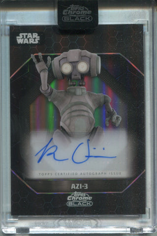2024 Ben Diskin as AZI-3 Topps Chrome Black LIGHT SIDE AUTO ENCASED #ALS-DI