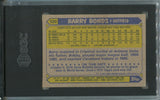 1987 Barry Bonds Topps ROOKIE RC SGC 8.5 #320 Pittsburgh Pirates 4375
