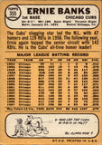 1968 Ernie Banks Topps #355 Chicago Cubs HOF BV $100