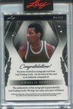 2025 Charlie Scott Leaf Sports Heroes PLATINUM WHITE AUTO 1/1 ONE OF ONE AUTOGRAPH #BA-SC1 Phoenix Suns