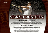 2024 Jason Giambi Leaf Lumber SIGNATURE STICKS BAT AUTO 1/7 AUTOGRAPH RELIC #SS-JB3 New York Yankees