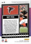 2022 Matt Ryan Panini Score RED ZONE AUTO 03/20 AUTOGRAPH #40 Atlanta Falcons