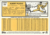 2012 Albert Pujols Topps Heritage Chrome 1260/1963 #HP8 Anaheim Angels
