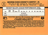 1989 Ken Griffey Jr. Donruss ROOKIE RC #33 Seattle Mariners HOF 2