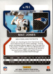 2021 Mac Jones Panini Chronicles PRIZM BLACK ROOKIE RC #PB-5 New England Patriots 2