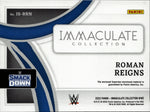 2022 Roman Reigns Panini Immaculate WWE IMMACULATE STANDARD JUMBO SHIRT 45/99 RELIC #IS-RRN Friday Night Smackdown