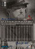 1999 Mark McGwire Flair Showcase Legacy Collection ROW 3 053/100 #9 St. Louis Cardinals
