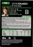 2005 Justin Verlander Bowman Chrome ROOKIE RC #217 Detroit Tigers 2