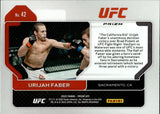 2022 Urijah Faber Panini Prizm PINK CRACKED ICE #42 Bantamweight HOF