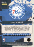 2021-22 Joel Embiid Panini Court Kings EMERALD BLUE 25/25 #49 Philadelphia 76ers