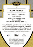 2024 Nolan Arenado Topps Tier One PURPLE 55/75 #62 St. Louis Cardinals