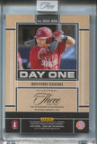 2025 Rintaro Sasaki Panini Three and Two DAY ONE AUTO 21/49 AUTOGRAPH RC #DOA-RSK Miami Marlins